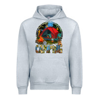 Heather Grey camping Urban Hoodie - texasbilliewilder