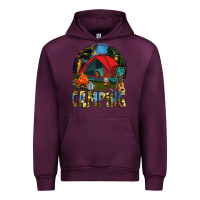 Mauve Wine camping Urban Hoodie - texasbilliewilder
