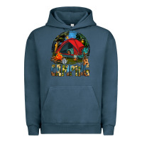 Pigment Midnight Navy camping Urban Hoodie - texasbilliewilder