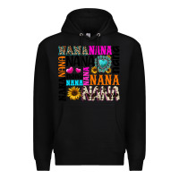 Black nana gemstone sunflower Premium Hoodie - texasbilliewilder