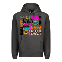 Charcoal Heather nana gemstone sunflower Premium Hoodie - texasbilliewilder