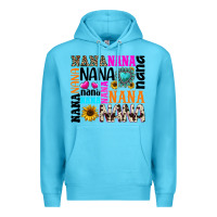 Ocean Blue nana gemstone sunflower Premium Hoodie - texasbilliewilder