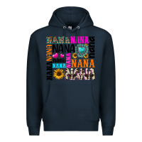 Navy nana gemstone sunflower Premium Hoodie - texasbilliewilder