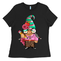 Black teacher gnome Ladies Tee - Artiststas