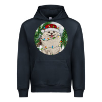 Navy Pomeranian And Farm Urban Hoodie - RanaPortraitStore
