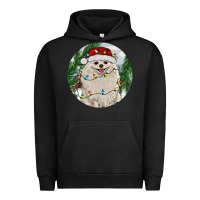 Pigment Black Pomeranian And Farm Urban Hoodie - RanaPortraitStore