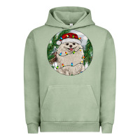 Pigment Oil Green Pomeranian And Farm Urban Hoodie - RanaPortraitStore
