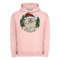 Pigment Salmon Pomeranian And Farm Urban Hoodie - RanaPortraitStore