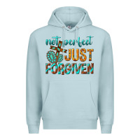 Blue Mist not perfect just forgiven Premium Hoodie - texasbilliewilder