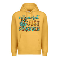Mustard not perfect just forgiven Premium Hoodie - texasbilliewilder
