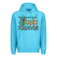 Ocean Blue not perfect just forgiven Premium Hoodie - texasbilliewilder