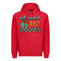 Red not perfect just forgiven Premium Hoodie - texasbilliewilder