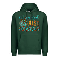 Sports Green not perfect just forgiven Premium Hoodie - texasbilliewilder