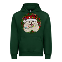 Forest Green Christmas pomeranian Urban Hoodie - RanaPortraitStore