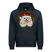 Navy Christmas pomeranian Urban Hoodie - RanaPortraitStore