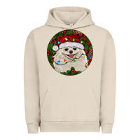 Pigment French Oak Christmas pomeranian Urban Hoodie - RanaPortraitStore