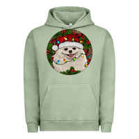Pigment Oil Green Christmas pomeranian Urban Hoodie - RanaPortraitStore