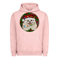Pigment Salmon Christmas pomeranian Urban Hoodie - RanaPortraitStore