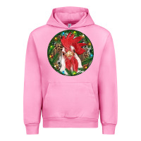 Fuchsia Pink Roaster Christmas Urban Hoodie - RanaPortraitStore