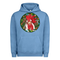 Pigment Pebble Blue Roaster Christmas Urban Hoodie - RanaPortraitStore