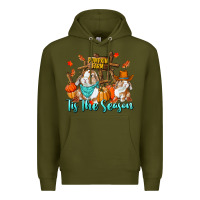 Army Green Tis The Season Premium Hoodie - RanaPortraitStore