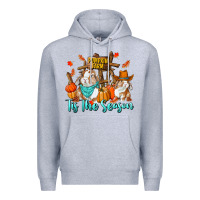 Heather Grey Tis The Season Premium Hoodie - RanaPortraitStore
