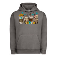 Pigment Tornado coffee cups bull skull with gemstones Urban Hoodie - texasbilliewilder