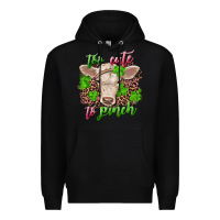 Black Too cute to pinch charolais calf Premium Hoodie - RanaPortraitStore