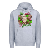Heather Grey Too cute to pinch charolais calf Premium Hoodie - RanaPortraitStore