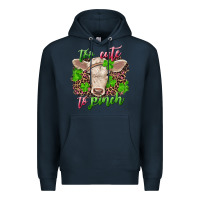 Navy Too cute to pinch charolais calf Premium Hoodie - RanaPortraitStore