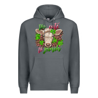Rock Too cute to pinch charolais calf Premium Hoodie - RanaPortraitStore