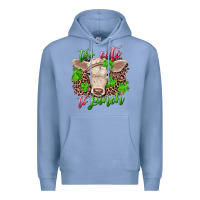 Colony Blue Too cute to pinch charolais calf Premium Hoodie - RanaPortraitStore
