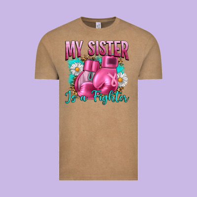 Breast Cancer My Sister Is A Fighter Vintage Tee Designed By Artiststas