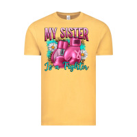 Vintage Mustard Breast Cancer My Sister Is A Fighter Vintage Tee - Artiststas