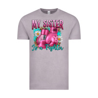 Vintage Zinc Breast Cancer My Sister Is A Fighter Vintage Tee - Artiststas