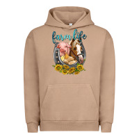 Pigment Burro chicken pig horse farm life Urban Hoodie - texasbilliewilder
