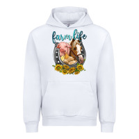 White chicken pig horse farm life Urban Hoodie - texasbilliewilder