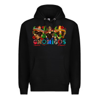 Black gnomigos Premium Hoodie - Zillion Design Studio