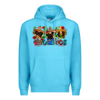 Ocean Blue gnomigos Premium Hoodie - Zillion Design Studio