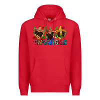 Red gnomigos Premium Hoodie - Zillion Design Studio