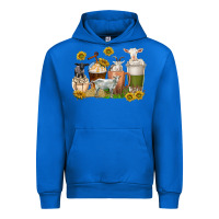 Cobalt coffee cups goats Urban Hoodie - texasbilliewilder