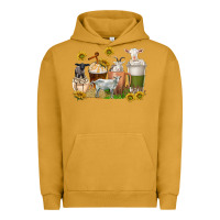 Pigment Peanut Butter coffee cups goats Urban Hoodie - texasbilliewilder