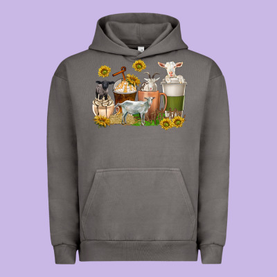 Urban Hoodie coffee cups goats