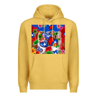 Antique Gold puerto rico hearts Premium Hoodie - Zillion Design Studio