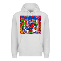 Dove Grey puerto rico hearts Premium Hoodie - Zillion Design Studio