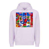 Lilac puerto rico hearts Premium Hoodie - Zillion Design Studio