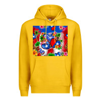 Lemon puerto rico hearts Premium Hoodie - Zillion Design Studio