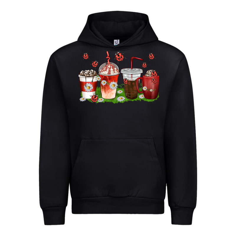Coffee Cups Lady Bug With Daisies Urban Hoodie by texasbilliewilder | Teevron