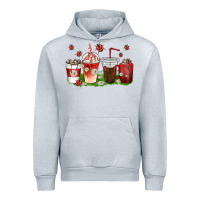 Heather Grey coffee cups lady bug with daisies Urban Hoodie - texasbilliewilder