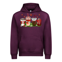 Mauve Wine coffee cups lady bug with daisies Urban Hoodie - texasbilliewilder